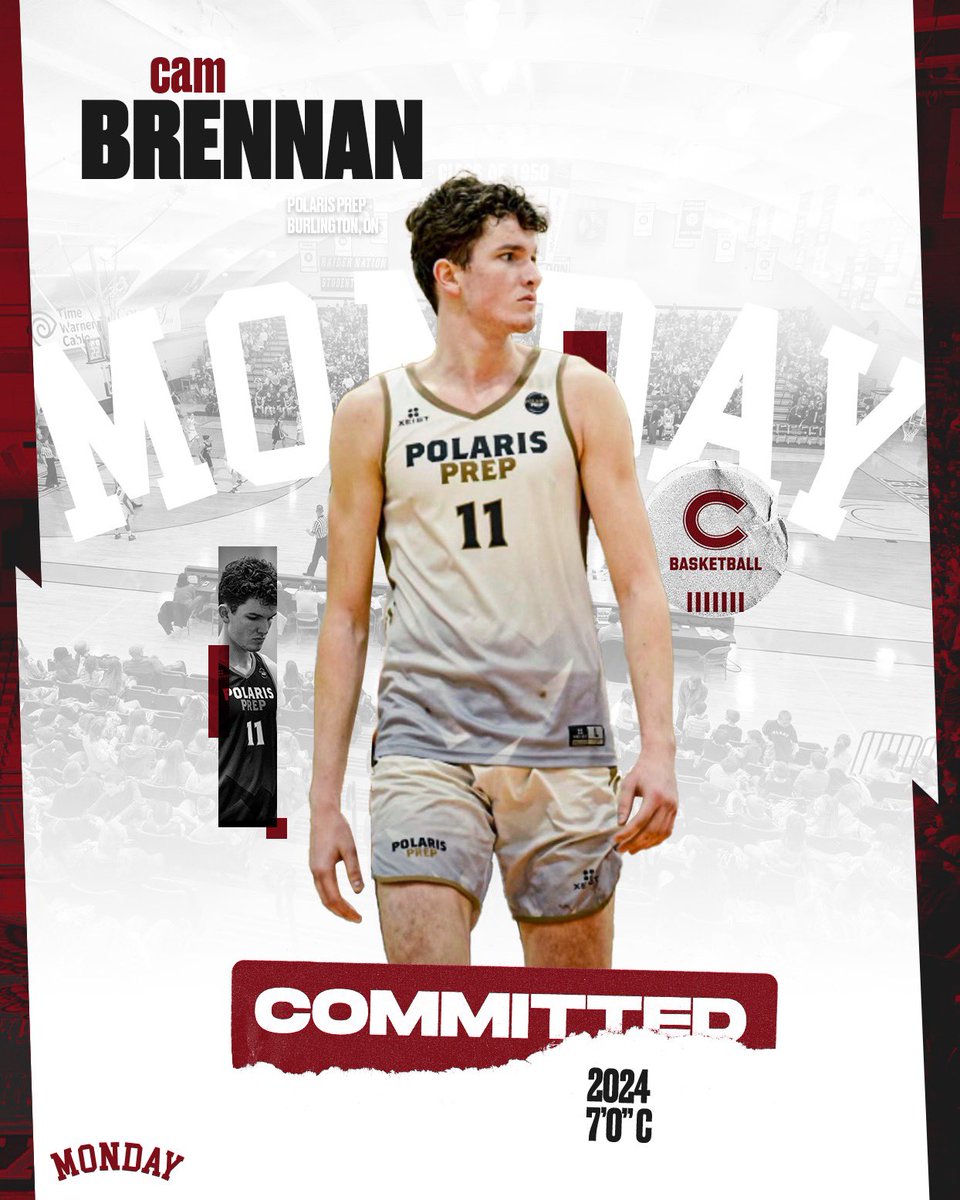 7’0 2024 C Cam Brennan (Polaris Prep) has committed to Colgate!! @iamcambrennan