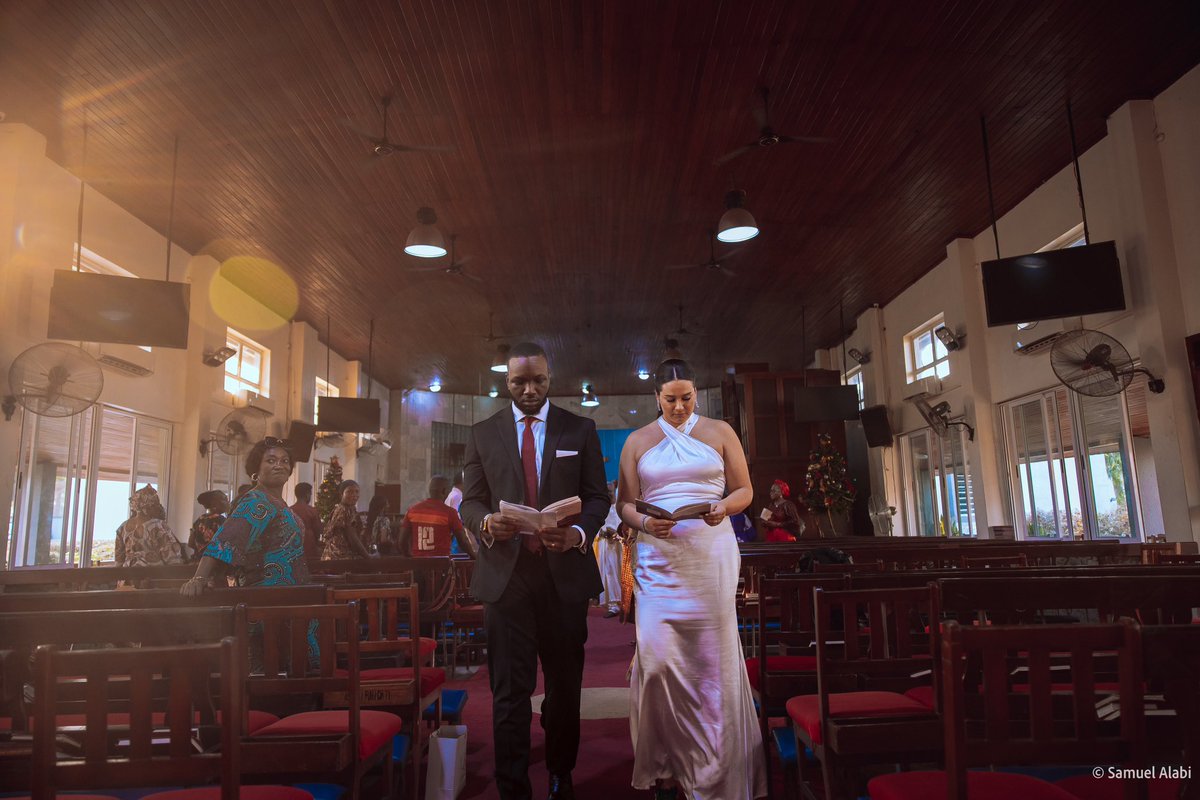 A simple and serene 4pm wedding in an Anglican Church in Ibadan with a few friends and family. 

January 2024. 

Images of Kunle and Ashley Ajasin.