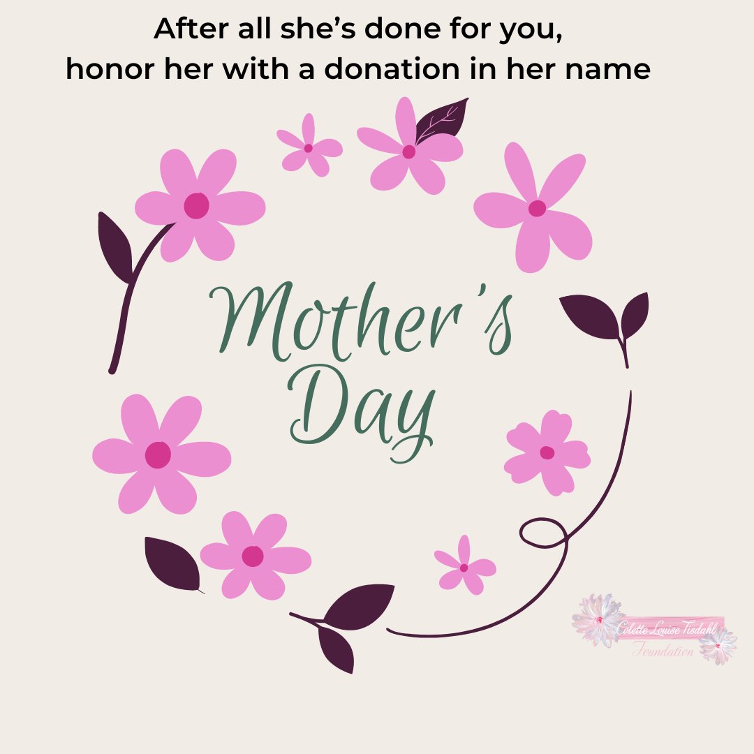 Last-minute shoppers! Make Mom's day with a donation to our financial assistance program that helps families dealing with high-risk or complicated pregnancies, NICU stays, or loss. colettelouise.com/donate #colettelouisetisdahl #cltfoundation #donate #mothersday #lastminutegifts