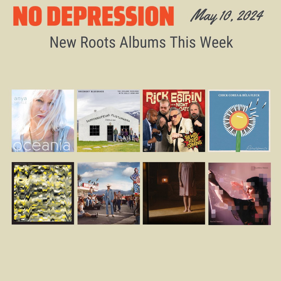 #newmusicfriday 🎁 Featuring @belafleckbanjo + @ChickCorea, @campgreensky, @josienneclarke, @PokeyLaFarge, @shanandtheclams, + many more! Scroll to the bottom of our homepage for a list of artists and album titles! nodepression.com