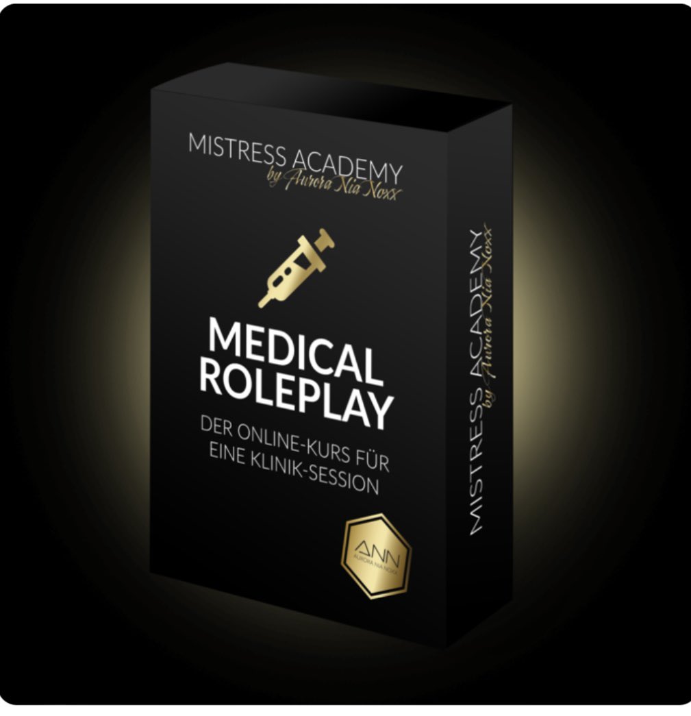 Hier geht’s zum Kurs:

mistressacademy.de/medical-rolepl…

#klinikfetisch #fetischklinik #medicalmistress #kinky #bdsm #medicalfemdom #medicalroleplay #medicalfetish #medfet