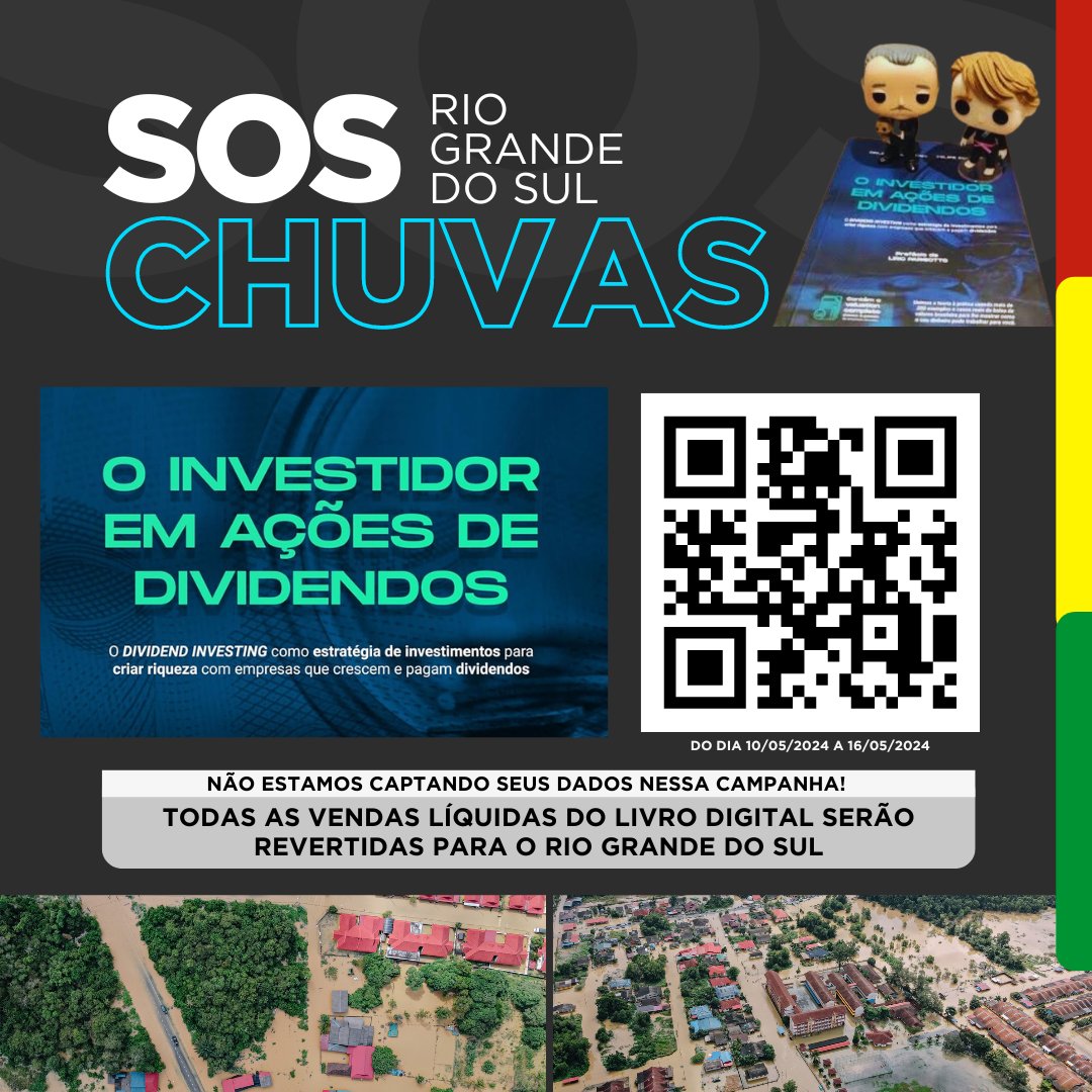 Quem ainda não doou nada para o Rio Grande do Sul, essa pode ser uma boa oportunidade para ajudar os nosso irmãos do Sul.   

Não haverá captação de dados de ninguém para depois tentar vender produtos. 

Nem saberemos quem comprou!