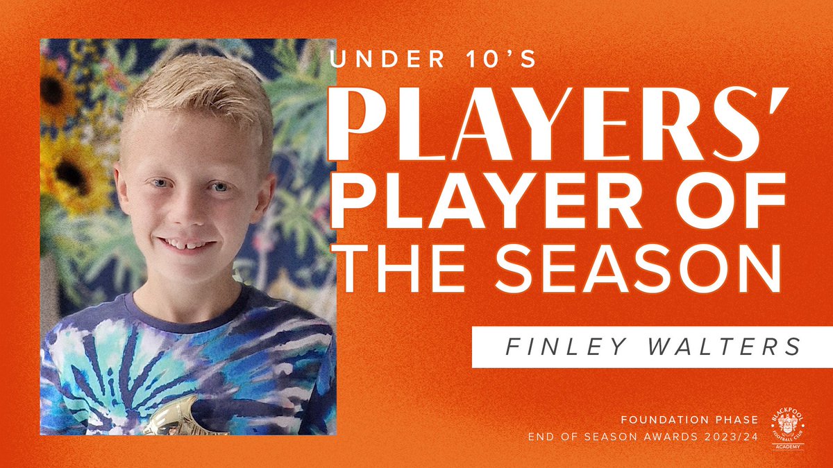 🏆 The Under-10's Players' Player of the Season goes to Finley Walters.

👏 Congratulations Finley!

🍊 #UTMP