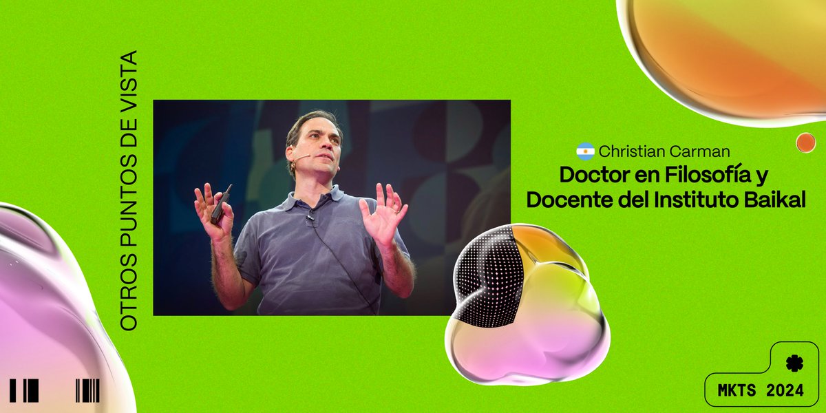 "Es propio de un alma grande, prestar atención en las cosas buenas."

🇦🇷Gracias Christian Carman, por ser parte de #marketers24