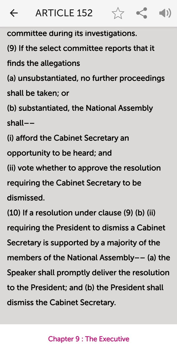 JayM_Ke's tweet photo. @OnesmusMbithi19 @EtalePhilip The answer is well stipulated in Chapter 9 Article 152 of the 2010 Constitution of Kenya. https://t.co/9SMXDjB9uj