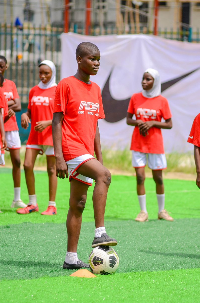 Snaps 📷 from the 3rd edition of the Asisat Oshoala Academy School Project! 🌟 at Oko Baba Youth Centre, Ebute Meta. This is with proud support from Nike and Women Win. Let's empower the next generation of leaders together! 💪⚽️ #SchoolProject