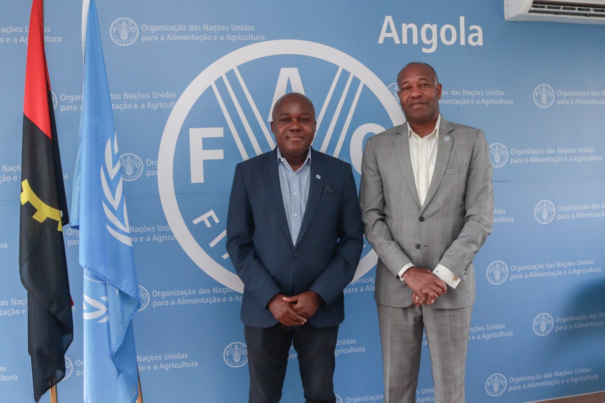 Encontro entre @WFP e a @FAOAngola para identificar áreas de colaboração no âmbito da Assistência Técnica desenvolvida pelo #WFP para apoio aos Refugiados em Angola.