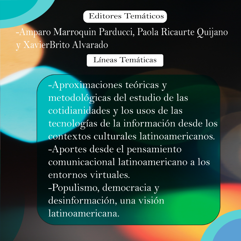 ciespal's tweet photo. 📢Convocatoria abierta | #RevistaChasqui 156

Cotidianidades y usos sociales de las tecnologías de la información y comunicación, una mirada crítica desde América Latina 🗣️🌎

Conoce más🔗https://t.co/WJTjOaClld
