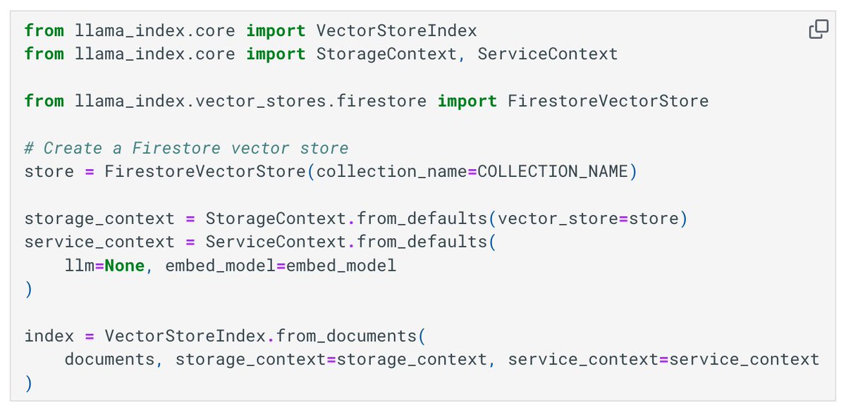 You asked for it, and it's here: @Google Firestore serverless document DB and vector store integration! ✅ Serverless, JSON-compatible database that easily scales, with no partitioning or maintenance ✅ Fully customizable security and data validation rules to ensure the data is