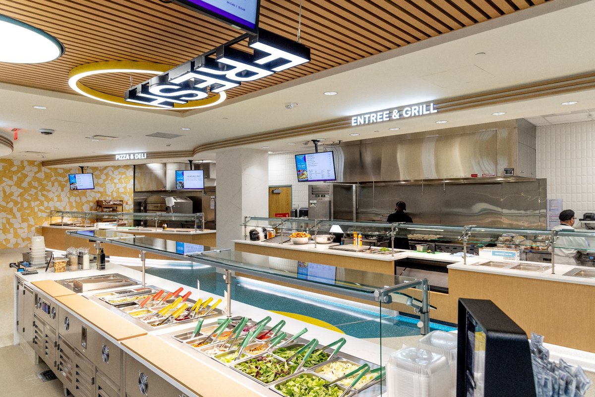 The café at our Plano campus is now open for in-person ordering and dining after an impressive renovation! Our Plano Garden Café has been revamped to feature larger serving stations, new menus, and improved seating which will meet the needs of the expanding Plano campus. 🎈