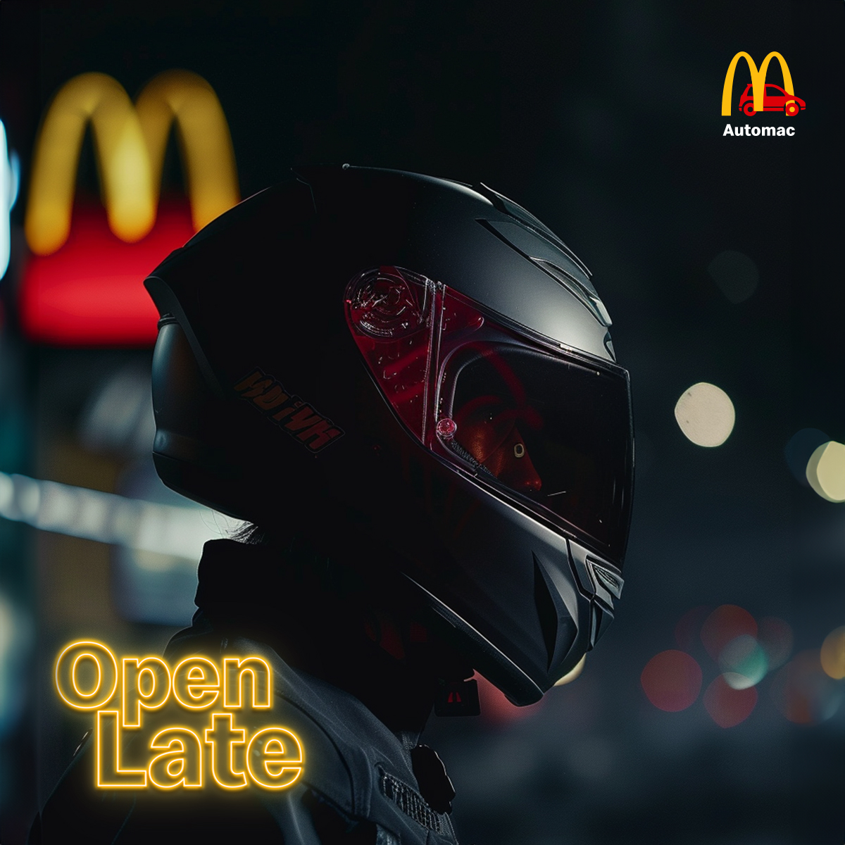 ¿Quién más acelera sus noches con McDonald’s? 👀🙋 Pasá por el Automac 🏍️ 🚗 de Aviadores y Lambaré de 00:00 a 05:00 AM y Ciudad del Este de 00:00 a 03:00 AM 🌃