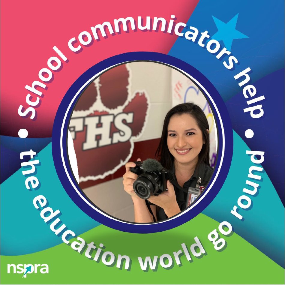 🚀 Happy #SchoolCommunicatorsDay to Blanca Martinez, Communications Specialist for Floresville ISD! Blanca works tirelessly everyday to tell the story of our students and schools! Thank you for all you do! @NSPRA 🌟👏