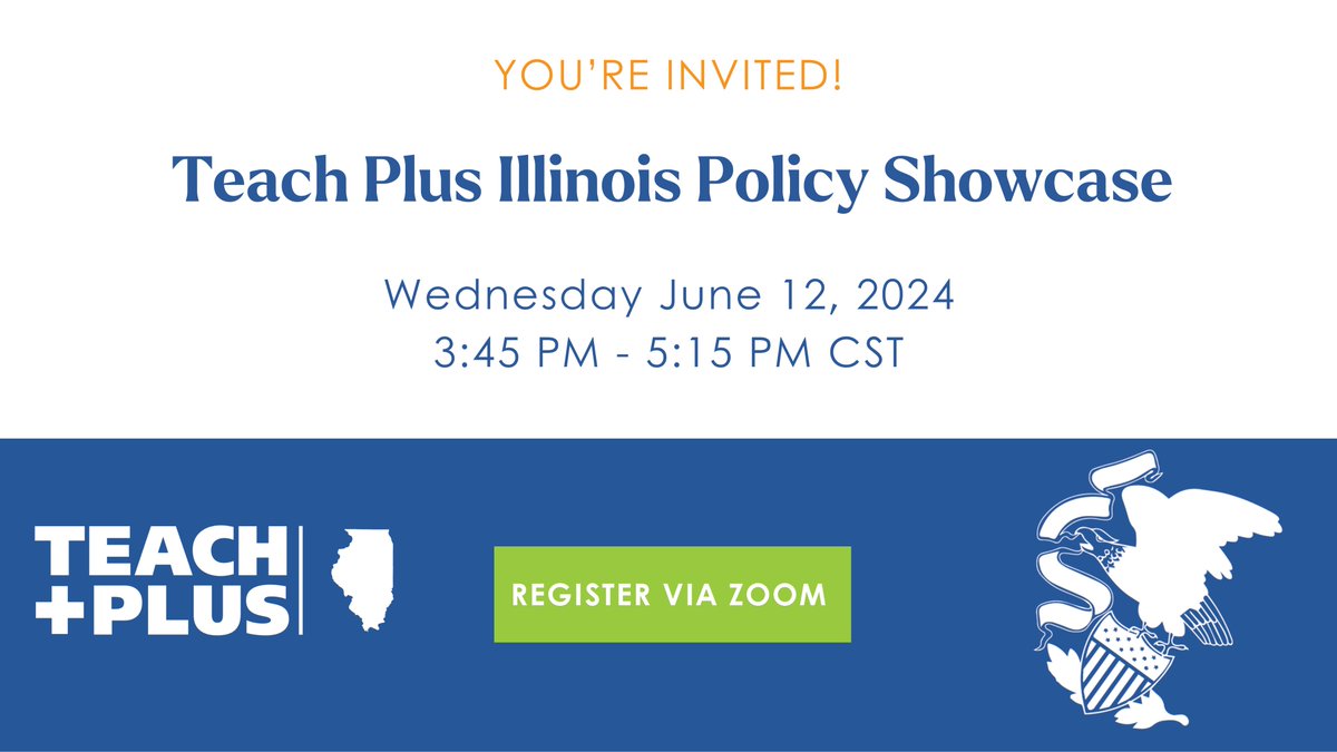 Join Teach Plus on June 12 for the Illinois Policy Showcase! Hear how this year’s Fellows have shaped education policy in Illinois, how they will continue that work into next year, and how you can be part of it! teachplus.zoom.us/meeting/regist…