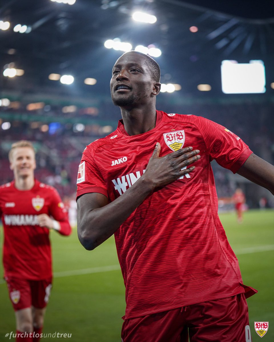 SERH⚽️⚽️⚽️⚽️⚽️UUUUU!!! 🔥💪 @Guirassy_19 

#VfB | #FCAVfB 0:1 (48.)