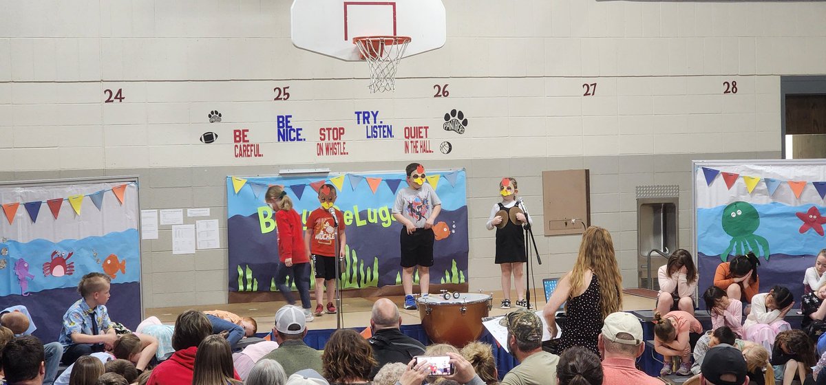 TMBElementary's tweet image. Kindergarten Spring Musical.  Baby Beluga