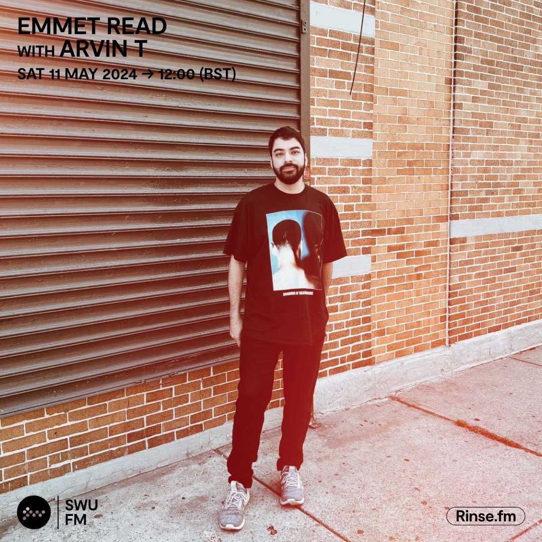 Live it's: @EmmetRead with Arvin T Its fun time with Emmet Read! Get ready for two Italo disco packed hours with guest Arvin T. Rinse.FM 103.7FM & DAB #SWUFM