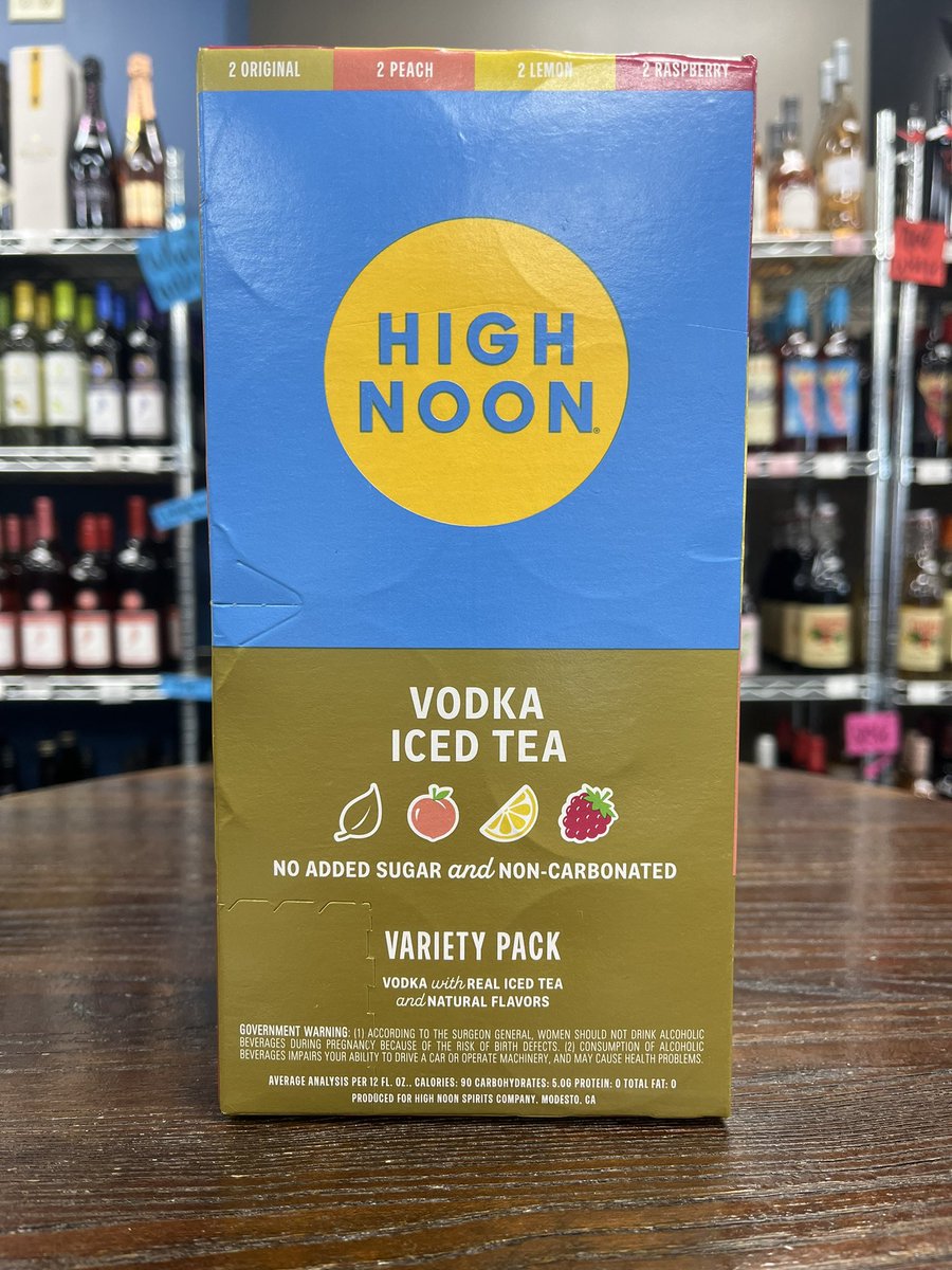 New arrivals! Cruise your Illusion from @BranchAndBone High Noon vodka ice tea variety pack From @highnoonsunsips