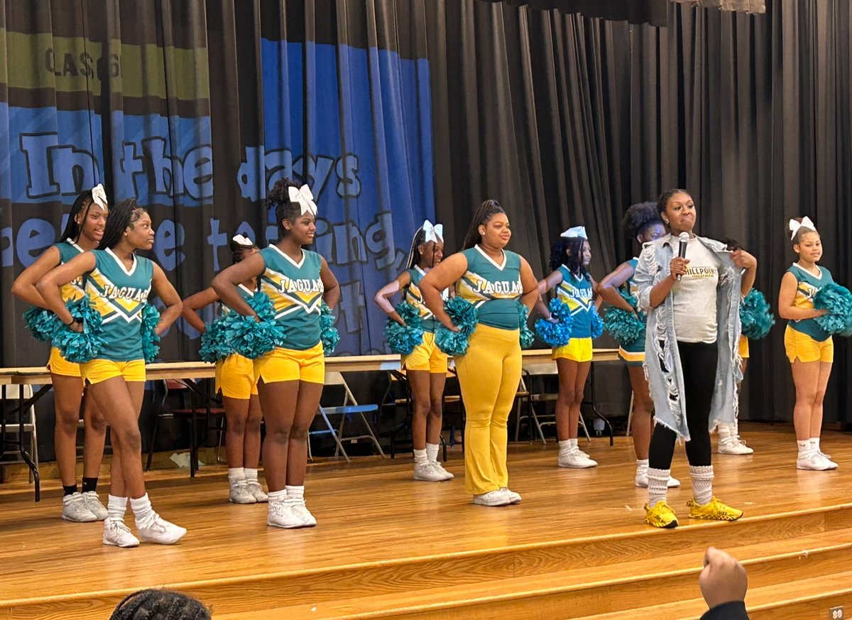 SOL Pep RALLY DAY!💚💛  Hillpoint Huskies are ready to do their BEST on the TEST!  Shout out to KFMS Cheerleaders for Cheering on the HUSKIES #hillpointhuskies #onceaHUSKYalwaysaHUSKY #HPLeadersofthePACK