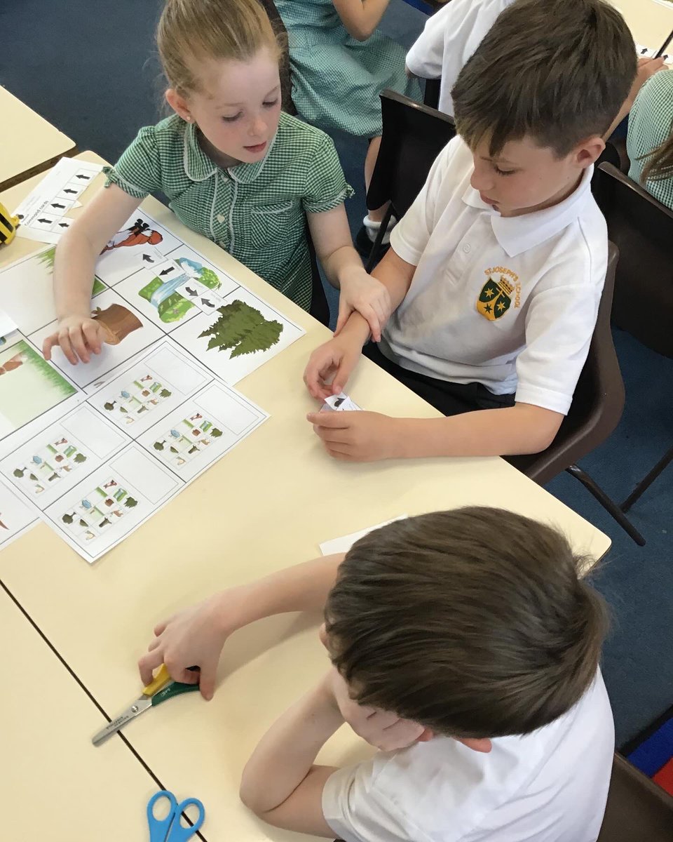 Year 2 have been using their paper bots to predict where the bee bots would end up, then testing it to see if they were right, which of course they were!