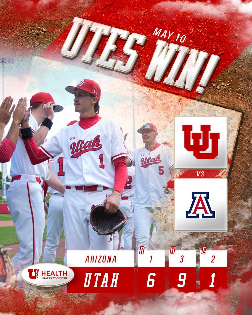 2nd CG of the season for @bryson_vs 

8 K's
1 run allowed
3 hits
2 walks
108 pitches / 73 strikes

BVS is the first Utah pitcher since 2008 with multiple CGs in a season

#UtesWin