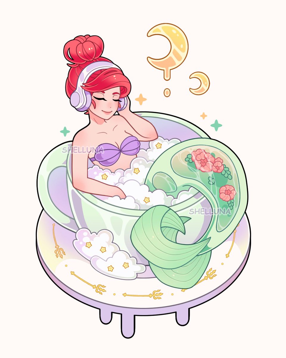 Shelluna_'s tweet image. Listening to Atlantis.. 🎶

This is for #mermaywithelby2024 and #mythicalmay24: Crown and Mermaid

#disney #princess #TheLittleMermaid  #shelluna #kawaii #anime