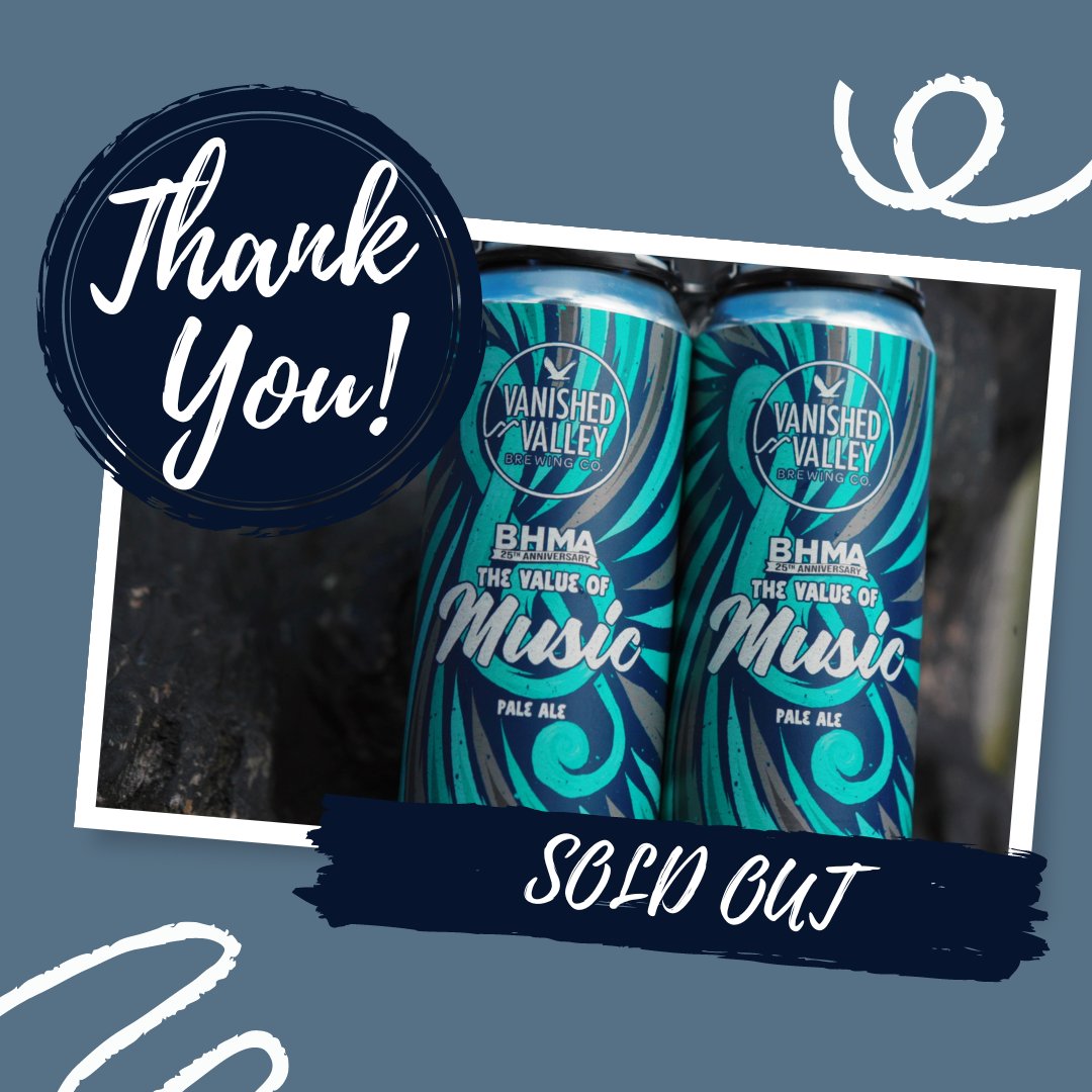 We are overwhelmed with gratitude for the incredible turnout and support at our 25th anniversary beer launch last night! Thanks to your enthusiasm and support, we sold out of all our beer within just two hours🍻 #ThankYou #BHMA25 #BerkshireHillsMusicAcademy