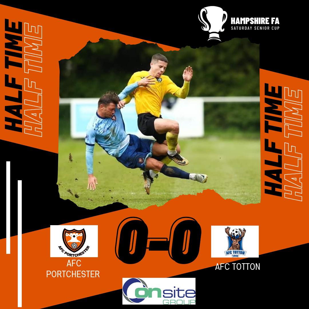HALF TIME 

Level at the break 

#uptheportchy🍊
