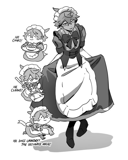 ultimate maid childe, failmaid scara #メイドの日