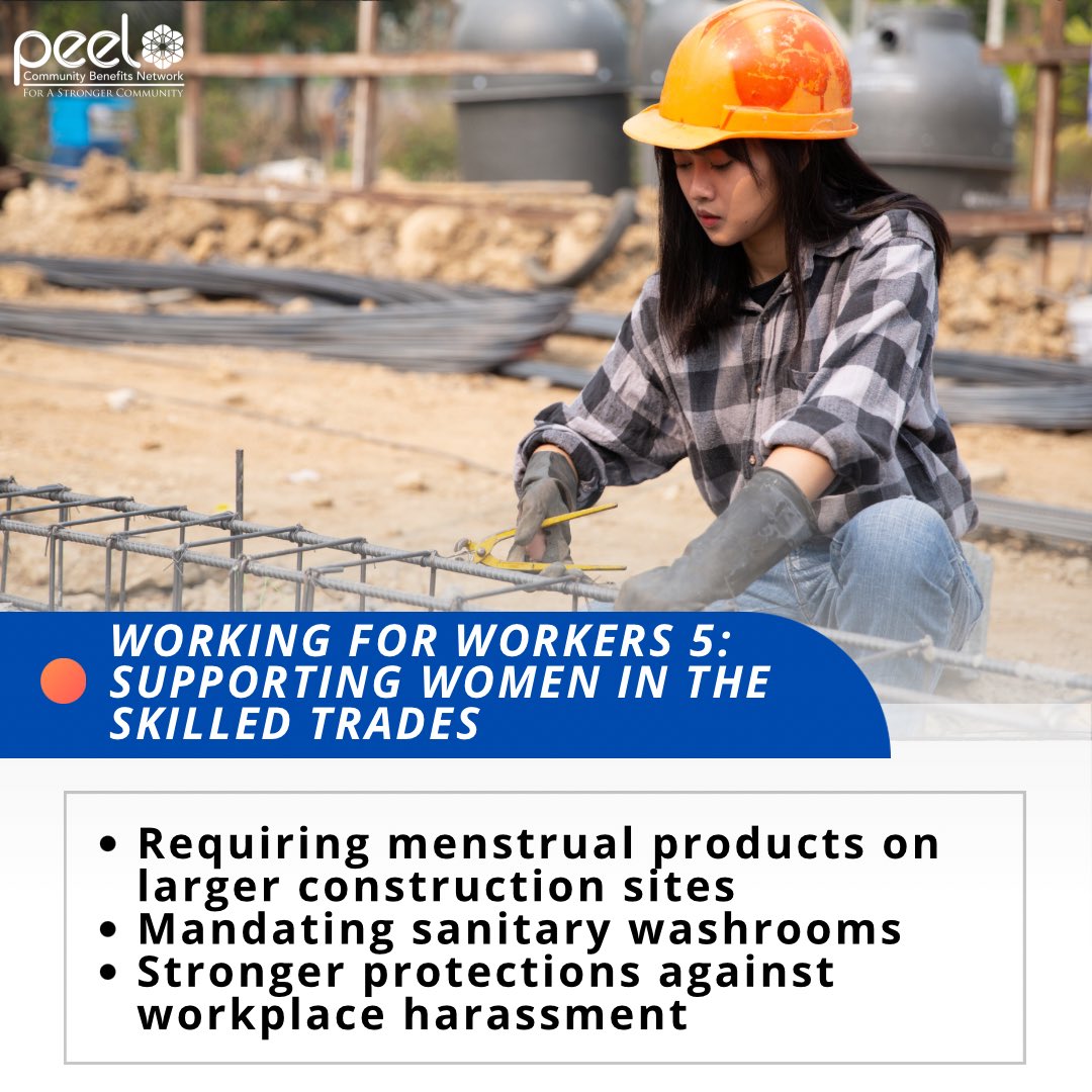 PCBN recognizes the positive impact of the Working for Workers Act V on #WomenInConstruction. 👷🏽‍♀️🏗️ Thank you to our partners at @obctradeswomen for starting the conversation through their 2022 survey and championing inclusive #construction sites for tradeswomen.