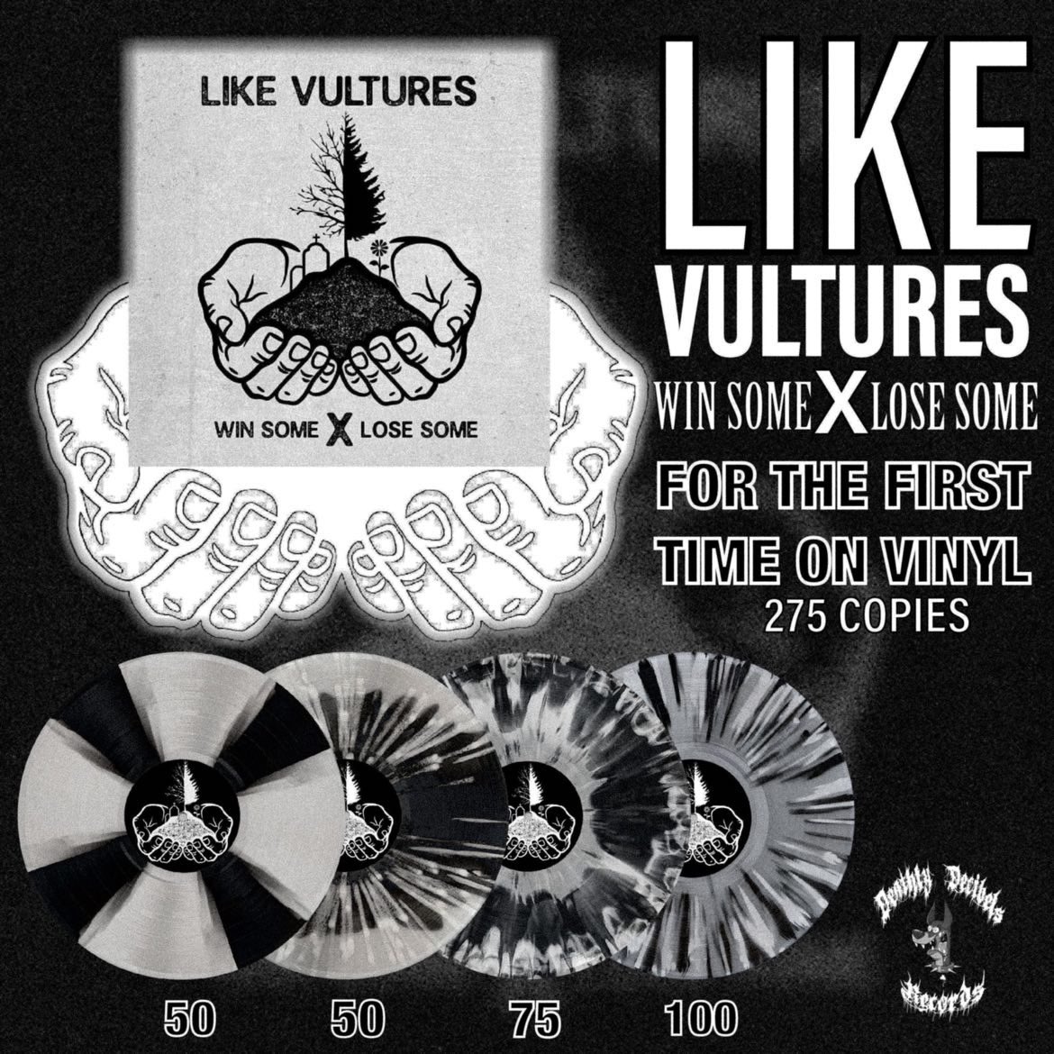 deathlydecibels's tweet photo. Like Vultures - Win Some X Lose Some vinyl preorders live now! Go snag one on the site now! https://t.co/1GO5x3D4i0