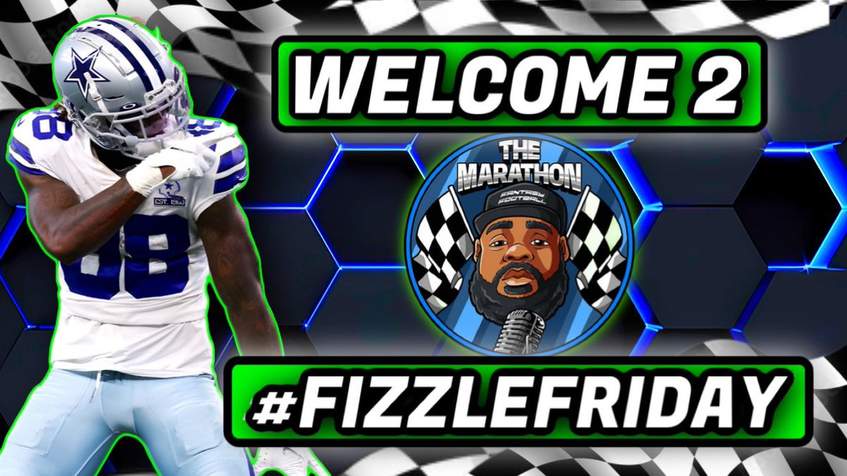 Tonight 8pm EST We Start This Marathon🏁 My New Show 📺 Welcome 2 #FizzleFriday Let’s switch up the vibes in this #FantasyFootball game ! Episode 1 … Loading 🚀 We finally made it 🔥 Music 🎵 Movies 🎥 Football 🏈 Fantasy Football 📊 Tap In ⤵️ youtube.com/live/EAr0X08wB…
