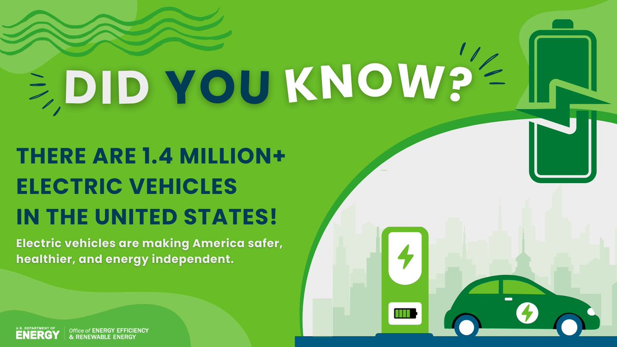 #ElectricVehicle momentum is unstoppable! We are building a convenient, reliable national EV charging network that makes it easy for anyone to ride or drive electric. See how we are making it happen: driveelectric.gov/stations