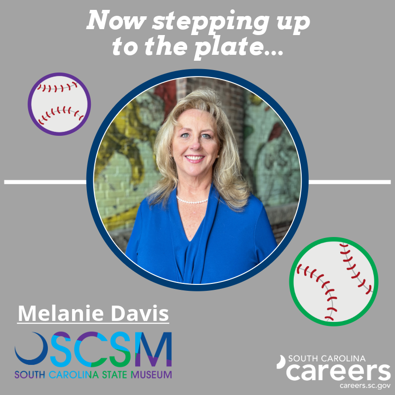 SC Careers (@careersscgov) on Twitter photo Swing into exploration with the <a href="/SCStateMuseum/">South Carolina State Museum</a> at the <a href="/ColaFireflies/">Columbia Fireflies</a> game tonight! Get there early to see Museum team member, Melanie Davis, throw out the first pitch (with a special guest)! Interested in joining the Museum team? Score your position here: bit.ly/3y5EMdX Swing into exploration with the <a href="/SCStateMuseum/">South Carolina State Museum</a> at the <a href="/ColaFireflies/">Columbia Fireflies</a> game tonight! Get there early to see Museum team member, Melanie Davis, throw out the first pitch (with a special guest)! Interested in joining the Museum team? Score your position here: bit.ly/3y5EMdX