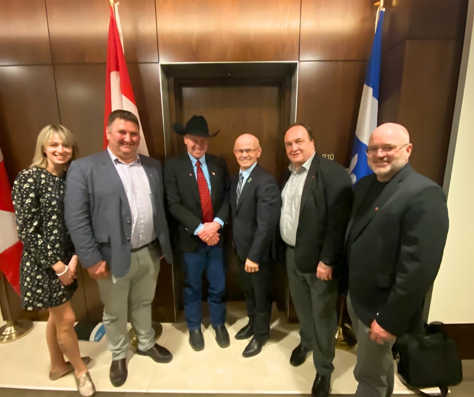 Québec beef producers were in town this week meeting with MPs and officials on a range of topics from environmental benefits of beef production, to trade and transport challenges impacting beef farmers in Quebec and across Canada. Les Producteurs de bovins du Québec