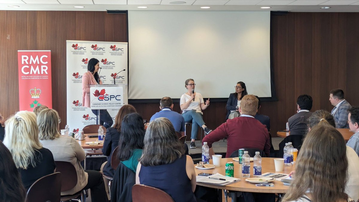 This week, DRDC’s Christina Jutzi spoke at the Canadian Science Policy Centre’s Science Meets Parliament program about the role of science in policy making. #DefenceScience #SciParl2024