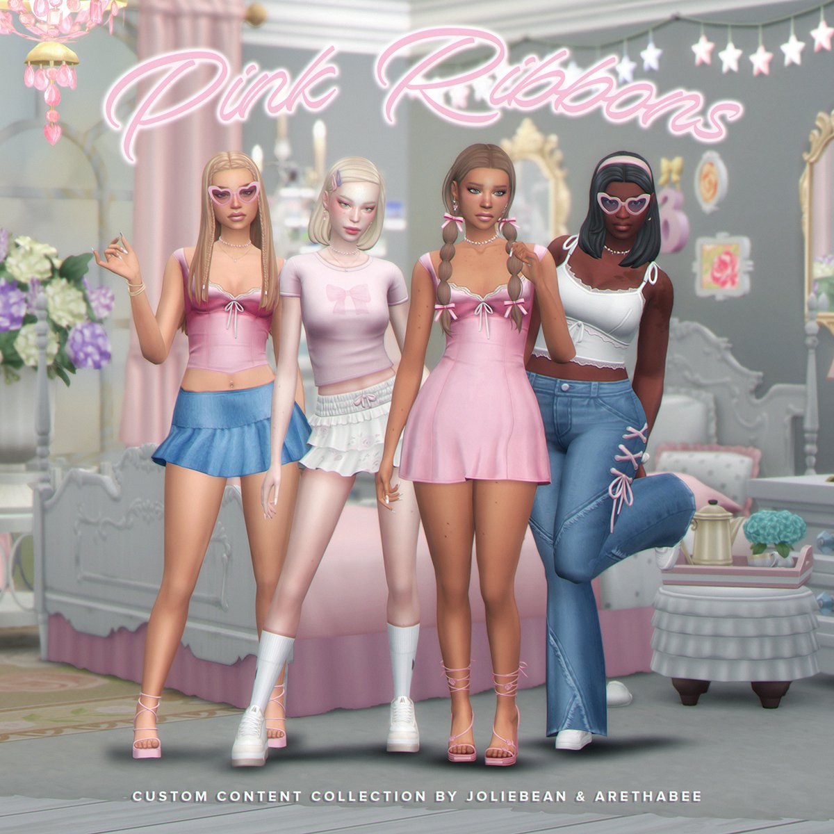 joliebeancc's tweet photo. Romanticize your life with my and @arethabeezus new Pink Ribbons collection inspired by everything pink, soft and frivolous. Enjoy 💋🎀
📅 Public Release - May, 31
📌 Link in my Bio https://t.co/egObhtKFVQ