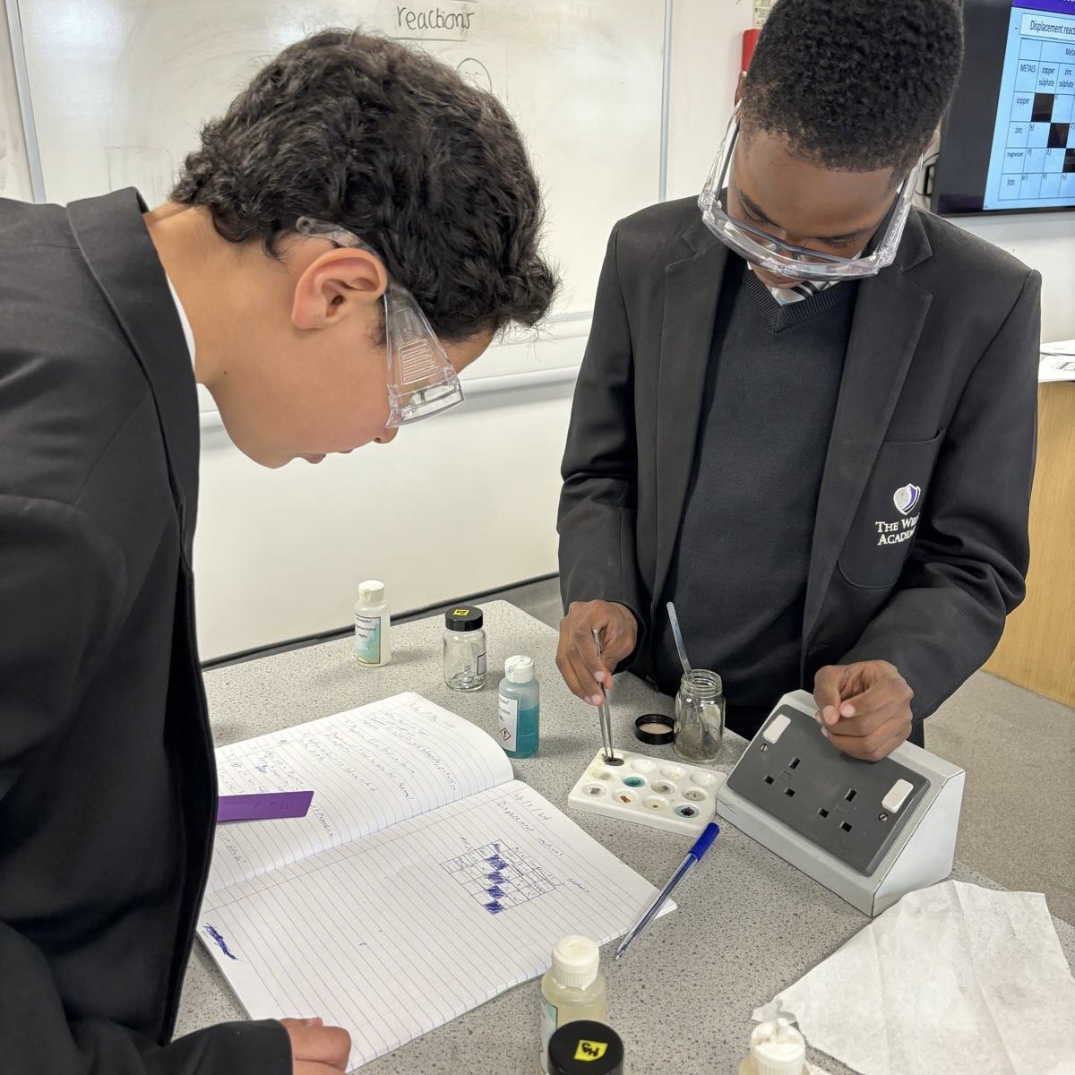 Year 7 students have been studying Displacement Reactions in Science as part of Fundamental Idea 1: Reactions! #AmbitiousCurriculum