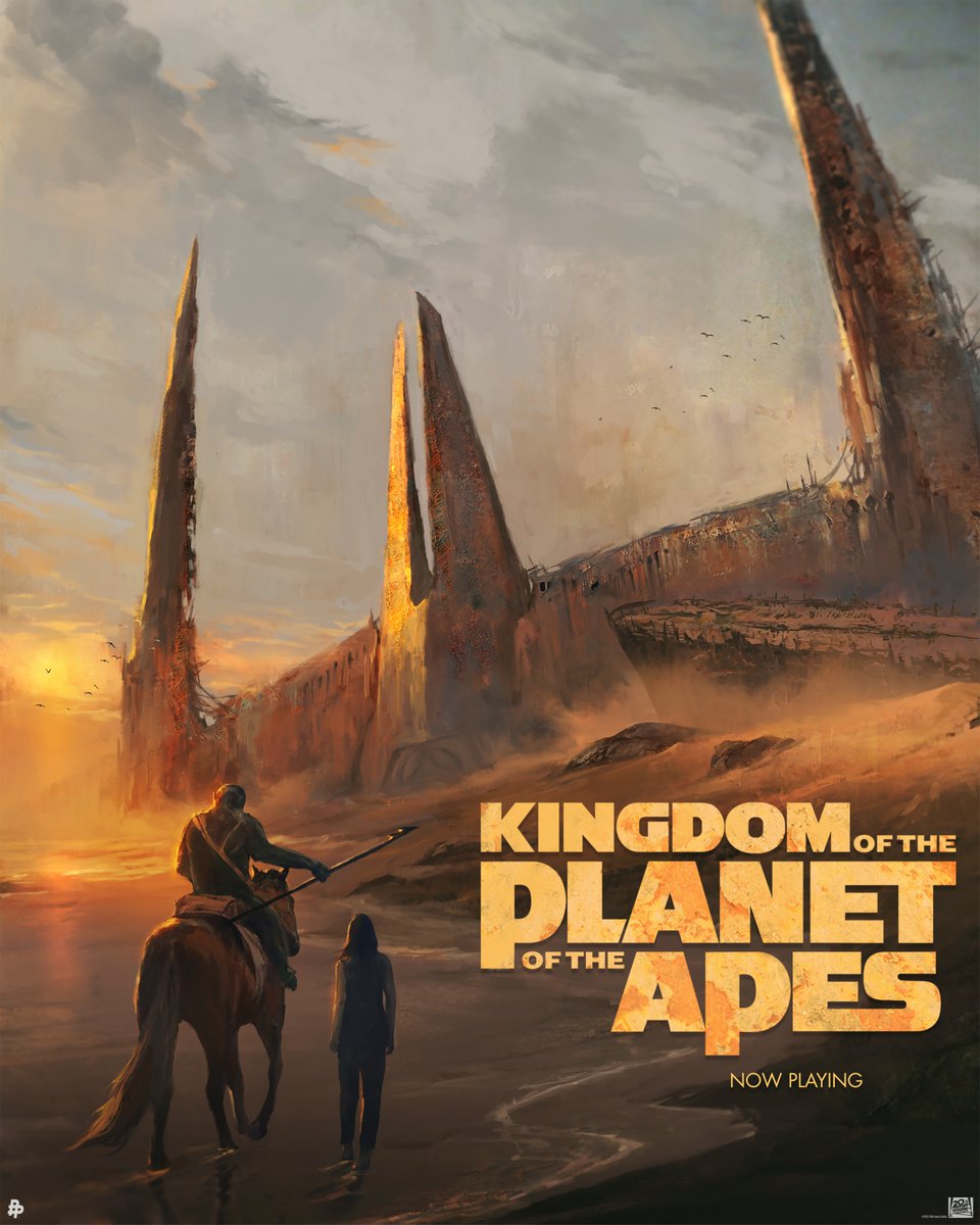 Check out this art from Ali Shimhaq, inspired by #KingdomOfThePlanetOfTheApes Now playing!