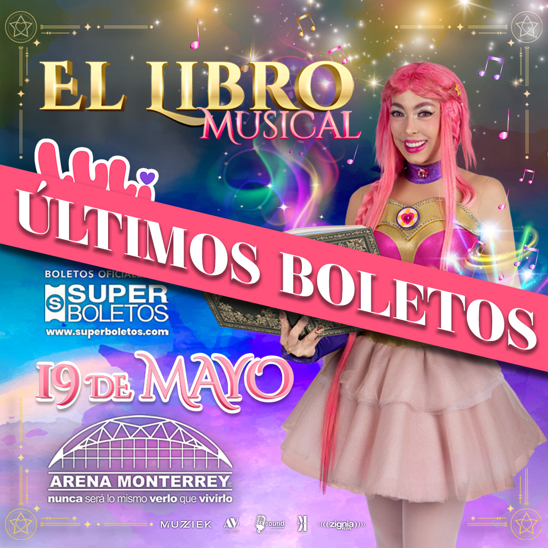 ArenaMtyOficial's tweet photo. 👀 Para todos los fans de Luli Pampín 👀

Últimos boletos para su gran evento este 19 de Mayo en la #ArenaMonterrey 🤩

¿Te perderás su espectáculo #ElLibroMusical?  🧐

¡Compra ahora en @SuperboletosMx y asegura tu lugar!

➡️https://t.co/EaEQVYzINd https://t.co/hMKiihnRmE