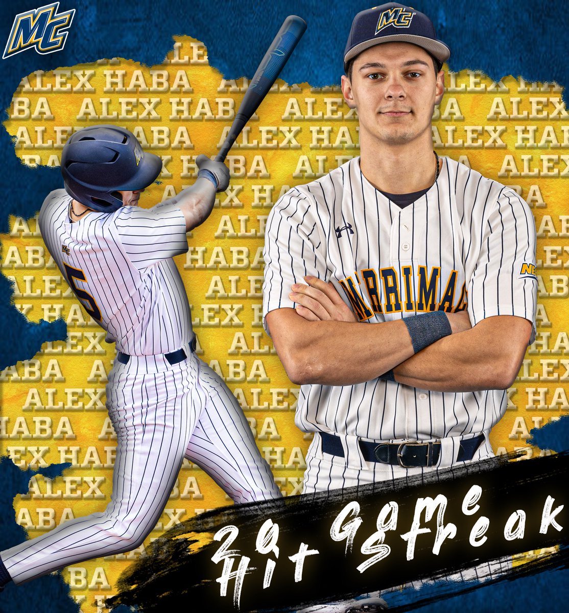 Mr. Merrimack!

With a double in the third of inning of today’s game, Alex Haba has now extended his hit streak to 20 games!

Congrats Alex!

#GoMack