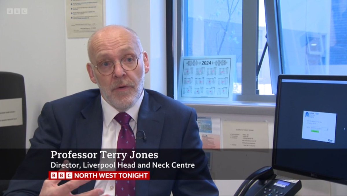 NHS University Hospitals of Liverpool Group R&I (@nhsuhlg_ri) on Twitter photo Did you catch Prof Terry Jones, Director of Research & Innovation @LivHospitals, on <a href="/BBCNWT/">BBC North West</a> ?🤔
PATHOS is the largest head & neck cancer study in the world.
Hear from two of our PATHOS research participants living cancer free.
➡ Catch up now: tinyurl.com/2c7b2675 Did you catch Prof Terry Jones, Director of Research & Innovation @LivHospitals, on <a href="/BBCNWT/">BBC North West</a> ?🤔
PATHOS is the largest head & neck cancer study in the world.
Hear from two of our PATHOS research participants living cancer free.
➡ Catch up now: tinyurl.com/2c7b2675