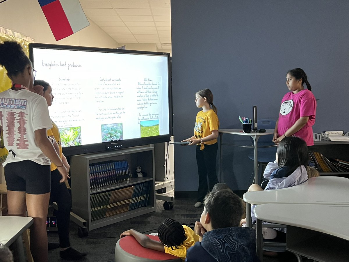 Great start to our National Park Project Presentations @CyFairYeager! Lots of hard work and collaboration for my 5th graders! 🐝💛 #TogetherWeSwarm