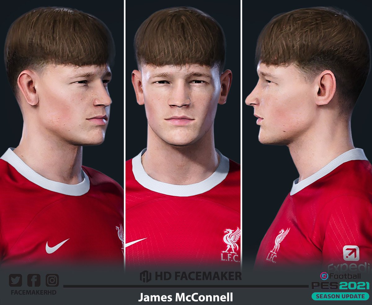 🎮#efootballPes2021🎮
-----------------------------------
🔥FACE FREE🔥
James McConnell 🏴󠁧󠁢󠁥󠁮󠁧󠁿 – Liverpool
👉facemakerhd.com/store/james-mc…
------------------------------------
#pes2020 #PES2021