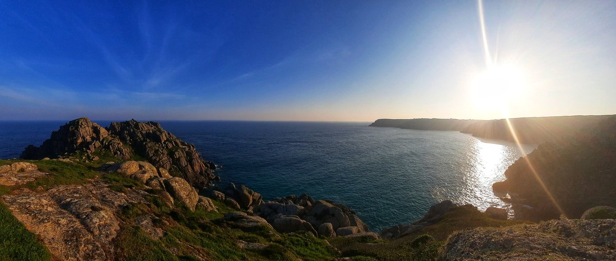 Treen Cliff and Porthcurno this evening.

#Cornwall