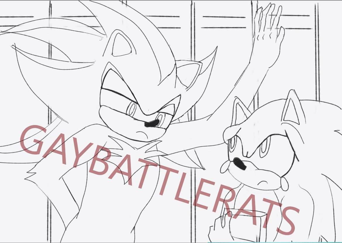GayBattleRats's tweet photo. WIP of my Sonadow AU art. This particular piece is SFW but the story will be NSFW.  #SonadowAU #SonadowNSFW #SonicNSFW #ShadowNSFW https://t.co/P03JyS3nbv