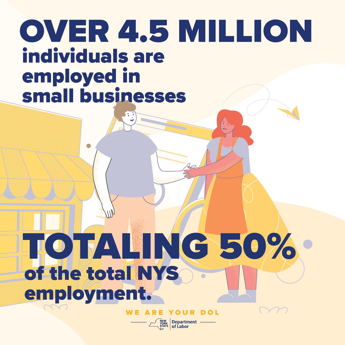 Today is National #SmallBusinessDay! In NYS, small businesses make a big impact on our economy. When you shop small, you support and uplift your communities and the workers behind it all. Share, like, and shop small.