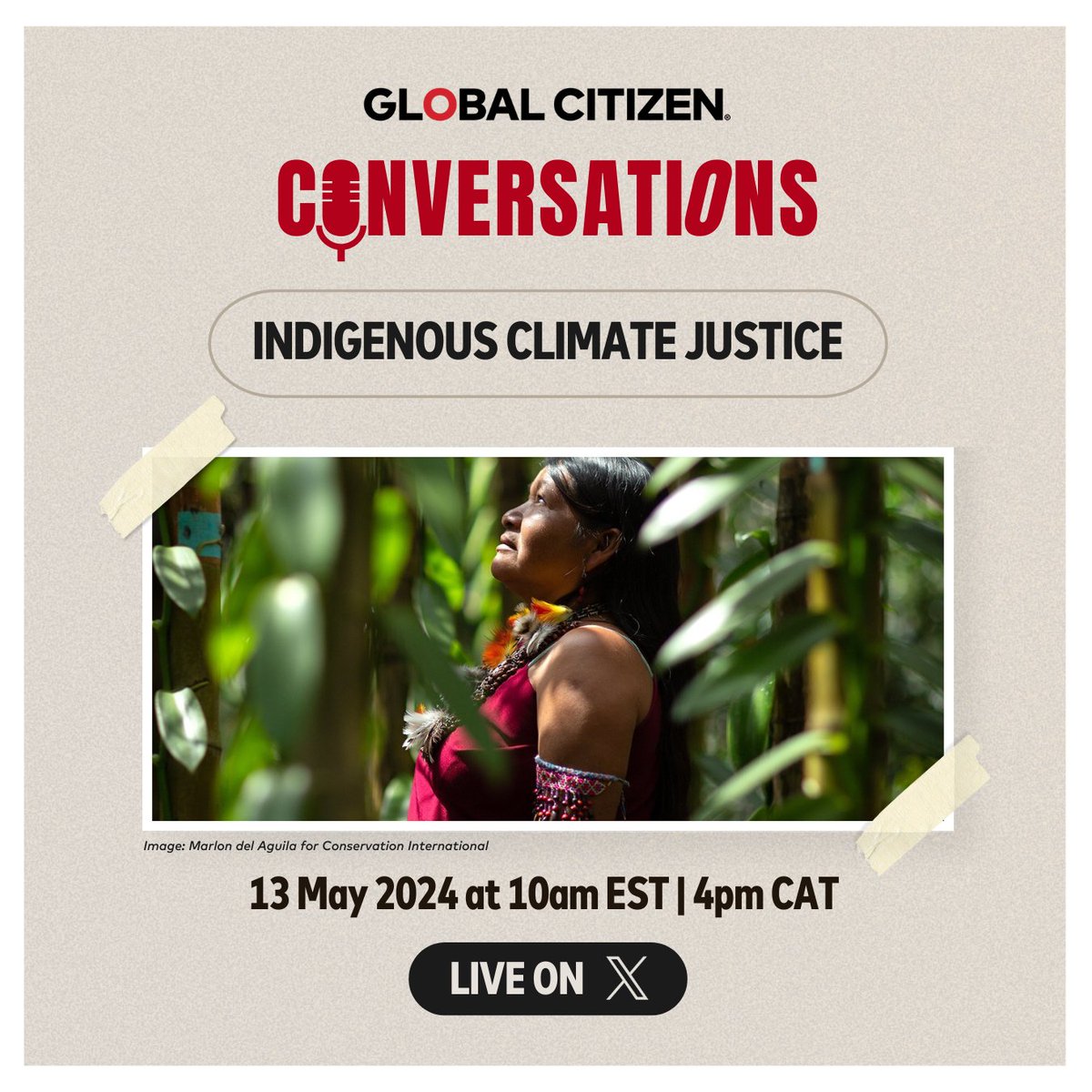 For too long, Indigenous voices have been silenced in climate conversations⛔️. Let's change that! 📻Tune in on May 13 as @GlblCtzn discusses the complexities of environmental challenges faced by Indigenous communities & the need for direct participation in climate negotiations.…