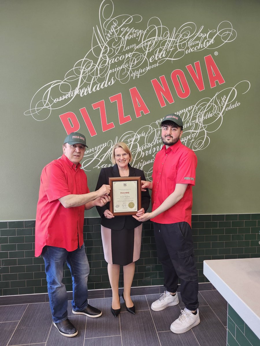 Always a pleasure to welcome new businesses to the community. Congratulations to Mark's Commercial, Pizza Nova, and Cliché on your grand openings. Welcome to #Orangeville!