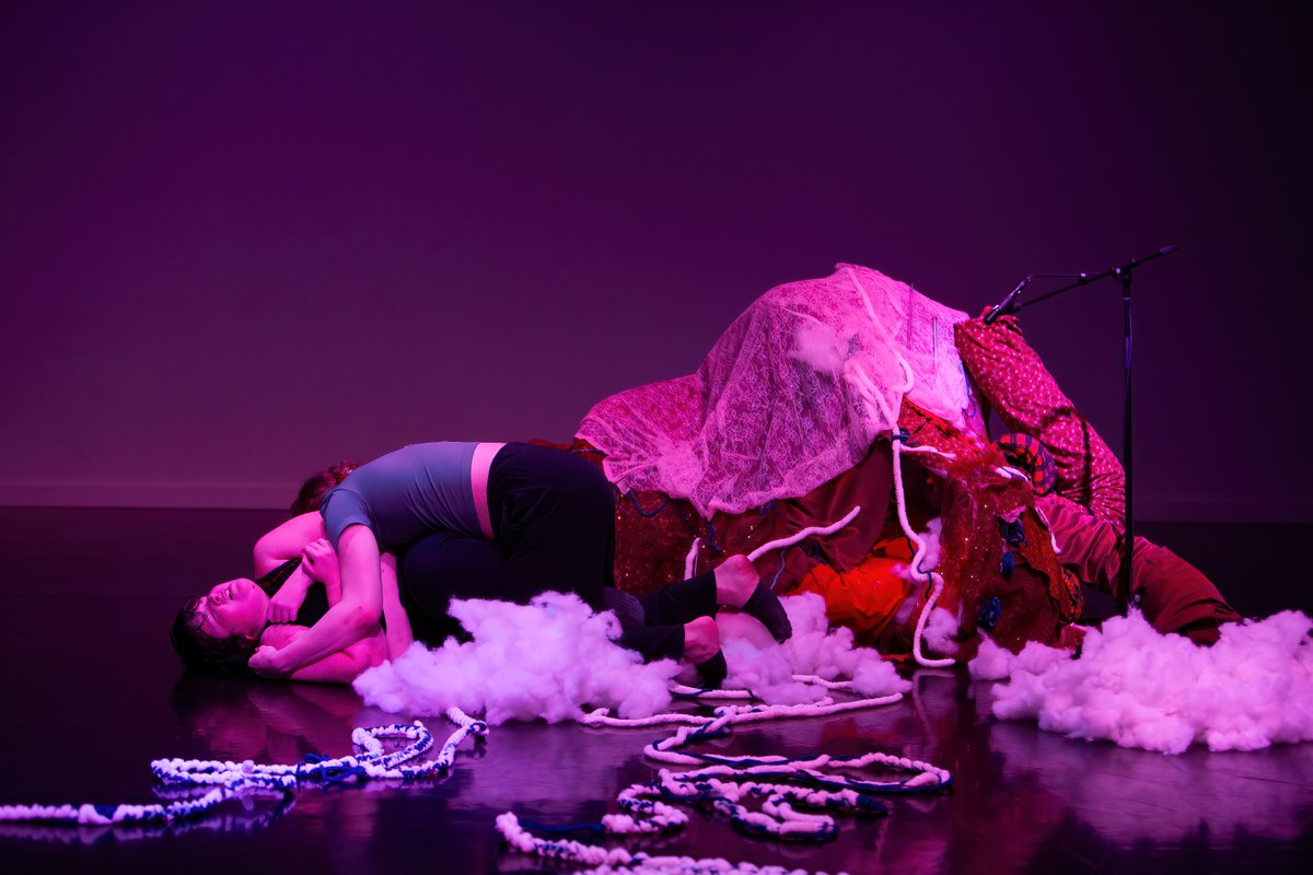 KSTheater's tweet photo. Freshworks artist Anna King Skeels &amp; collaborator Annie Morehead dance and move through the heart &amp; lungs in their performance unstitch, encountering knots and scars that are obstacles to connection. 🫀🫁

Check out the show through Beth Barbis's photos: https://t.co/Wxz6i91fZN https://t.co/enBZIrSU1f