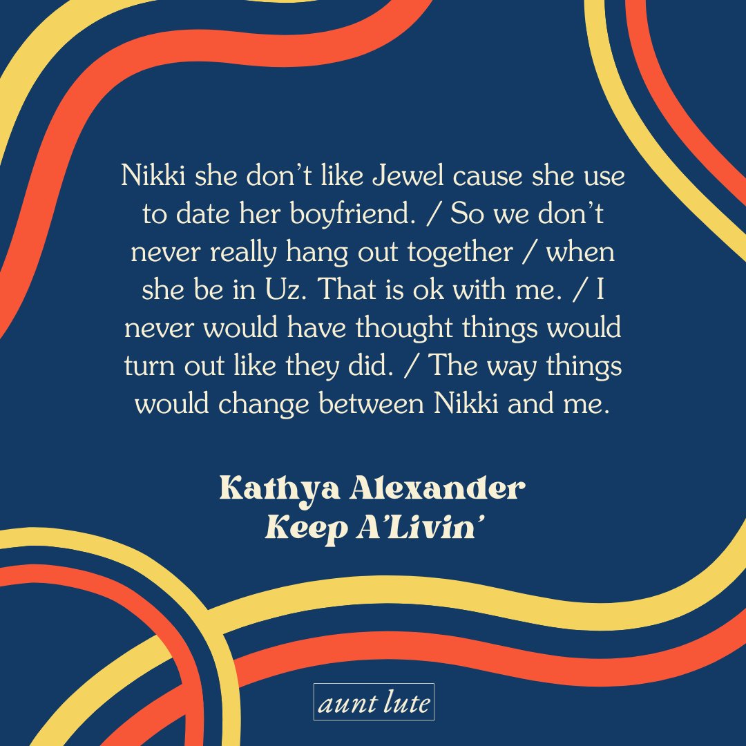 How do things change between Nikki and Mandy? Find out in the magical pages of Keep A'Livin'. Order your copy of Kathya Alexander's novel here: aunt-lute-books.square.site/product/keep-a…